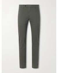 Massimo Alba - Winch Straight-leg Cotton-blend Twill Trousers - Lyst