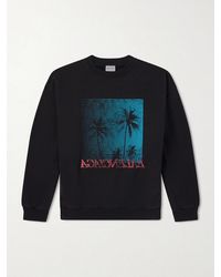 Balenciaga - Printed Cotton-Jersey Sweatshirt - Lyst