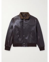 Loro Piana - Johnie Leather Bomber Jacket - Lyst