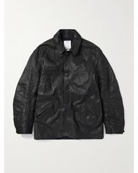 Visvim - Crinkled-leather Jacket - Lyst
