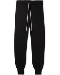 Rick Owens - Tapered Cashmere-blend Sweatpants - Lyst