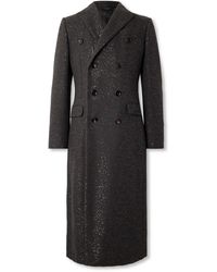 Tom Ford - Double-Breasted Sequin-Embellished Wool-Blend Twill Coat - Lyst