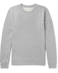Sunspel - Brushed Loopback Cotton-Jersey Sweatshirt - Lyst
