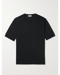 John Smedley - T-shirt slim-fit in cotone Sea Island Kempton - Lyst