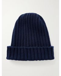 Thom Sweeney - Ribbed Cashmere Beanie - Lyst