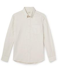Altea - Ivy Button-down Washed Lyocell And Cotton-blend Twill Shirt - Lyst