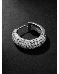 Alex Moss New York - Huggie 14-Karat Diamond Single Hoop Earring - Lyst