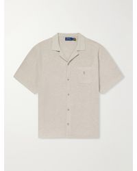 Polo Ralph Lauren - Convertible-Collar Logo-Embroidered Cotton-Piqué Shirt - Lyst