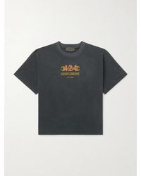 424 - Hoorsenbuhs Logo-Print Distressed Cotton-Jersey T-Shirt - Lyst