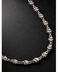 Alex Moss New York - Dead Head 14-karat White Gold Diamond Chain Necklace - Lyst