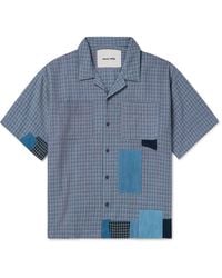 STORY mfg. - Pa Camp-collar Checked Organic Cotton Shirt - Lyst