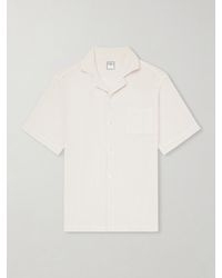 Fedeli - Camp-Collar Cotton-Terry Shirt - Lyst