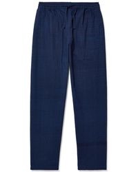 Kardo - Roy Straight-Leg Cotton-Khadi Drawstring Trousers - Lyst
