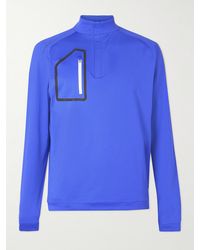 Peter Millar - Forge Tech-jersey Jacquard Half-zip Golf Top - Lyst