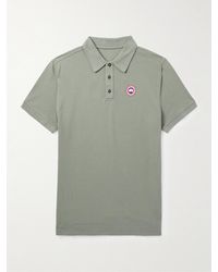 Canada Goose - Beckley Logo-Appliquéd Cotton-Piqué Polo Shirt - Lyst