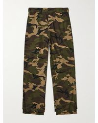 Palm Angels - Camouflage-print Cotton Straight-leg Trousers - Lyst