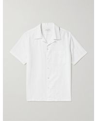 Richard James - Convertible-collar Linen And Cotton-blend Shirt - Lyst
