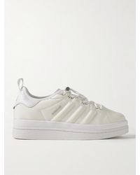 Moncler Genius - Adidas Originals Campus Leather-Trimmed Quilted Gore-Tex Sneakers - Lyst