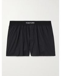Tom Ford - Stretch-Cotton Poplin Boxer Shorts - Lyst