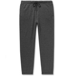 Entireworld Tapered Cotton-blend Jersey Sweatpants - Gray