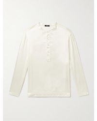 Tom Ford - Silk-blend Satin Henley Pyjama Top - Lyst