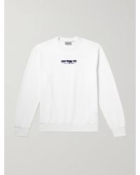 Carhartt - Ink Bleed Sweatshirt aus Baumwoll-Jersey mit Logoprint - Lyst