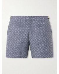Orlebar Brown - Bulldog Straight-Leg Mid-Length Printed Swim Shorts - Lyst