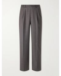 Brioni - Capri Wool-Gabardine Trousers - Lyst