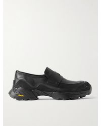 Roa - Rubber-trimmed Leather Penny Loafers - Lyst