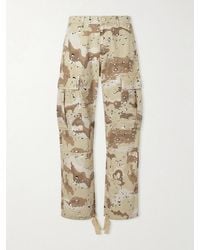CHERRY LA - Wide-Leg Camouflage-Print Cotton Trousers - Lyst