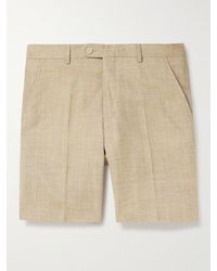 MR P. - Straight-leg Wool And Silk-blend Bermuda Shorts - Lyst