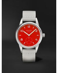 Nomos - Club Neomatik Automatic 37Mm Stainless Steel And Webbing Watch, Ref. No. 743 - Lyst