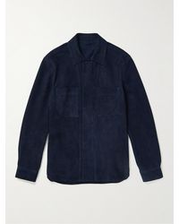 MR P. - Suede Overshirt - Lyst