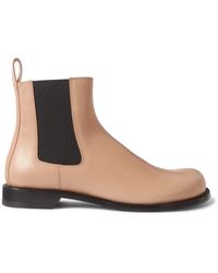 Loewe - Campo Leather Chelsea Boots - Lyst