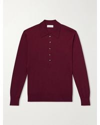 Dries Van Noten - Muano Merino Wool Polo Shirt - Lyst