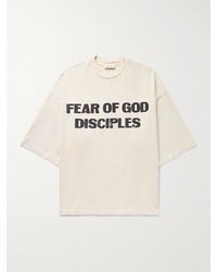 Fear Of God - Disciple Oversized Logo-print Cotton-jersey T-shirt - Lyst