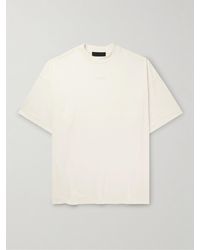 Fear Of God - T-shirt oversize in jersey di cotone con logo applicato - Lyst