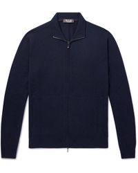 Loro Piana - Ribbed Cashmere Zip-up Sweater - Lyst