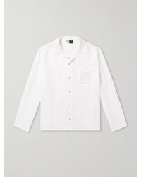Loewe - Paula's Ibiza Broderie Anglaise-trimmed Linen Shirt - Lyst