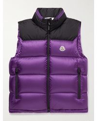 Moncler - Ophrys Logo-Appliquéd Colour-Block Quilted Shell And Ripstop Down Gilet - Lyst