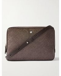 Montblanc - Cross-Grain Leather Messenger Bag - Lyst