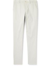 Etro - Roma Slim-fit Straight-leg Stretch-cotton Twill Trousers - Lyst