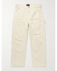 Enfants Riches Deprimes - Gerade geschnittene Hose aus Denim mit Fischgratmuster in Distressed-Optik - Lyst