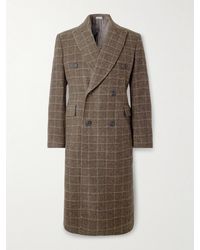 Our Legacy - Double-Breasted Checked Boiled-Wool Coat - Lyst