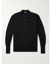 A.PRESSE - Wool Polo Shirt - Lyst