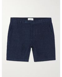 MR P. - Straight-Leg Linen-Chambray Bermuda Shorts - Lyst