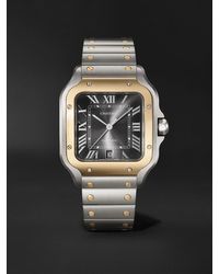 Cartier - Santos De Automatic 39.8Mm Interchangeable Stainless Steel And Alligator Watch, Ref. No. W2Sa0030 - Lyst