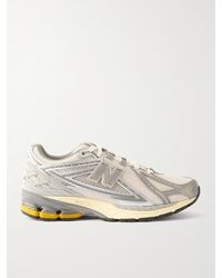 New Balance - 1906r Rubber-trimmed Mesh And Metallic Faux Leather Sneakers - Lyst