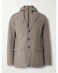 Herno - Convertible Padded Shell Hooded Blazer - Lyst