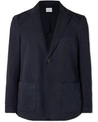 Sunspel - Unstructured Cotton And Linen-blend Blazer - Lyst